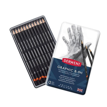 Derwent Graphic Hard Pencils - 12 Set