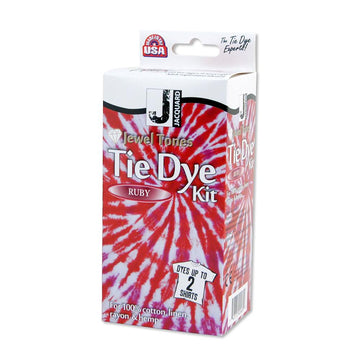 Jacquard Tie Dye Jewel Tones - Ruby