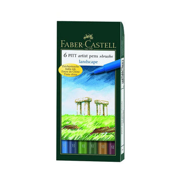 Faber-Castell Pitt Artist Pens Landscape Set of 6