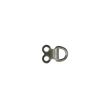 NICKEL PLATED 2 HOLE SMALL D-RING