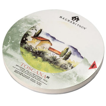 MAGNANI Italia (Rough)16cm Round Block of 20 SHEETS
