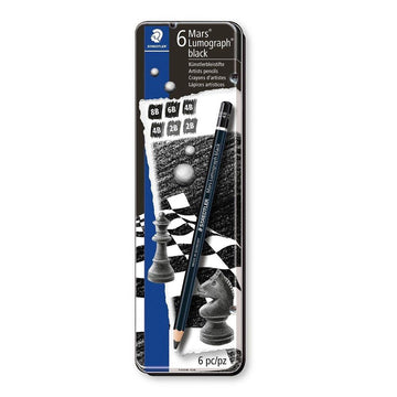 Staedtler Mars® Lumograph® 100 Black- 6Piece Set
