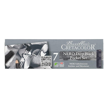CRETACOLOR NERO DEEP BLACK POCKET - 7 SET