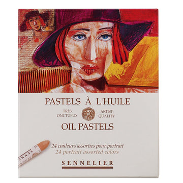 Sennelier Oil Pastels Portrait Assorted Colours - 24 Set