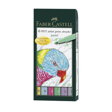 Faber-Castell Pitt Artist Pens Pastel Set of 6