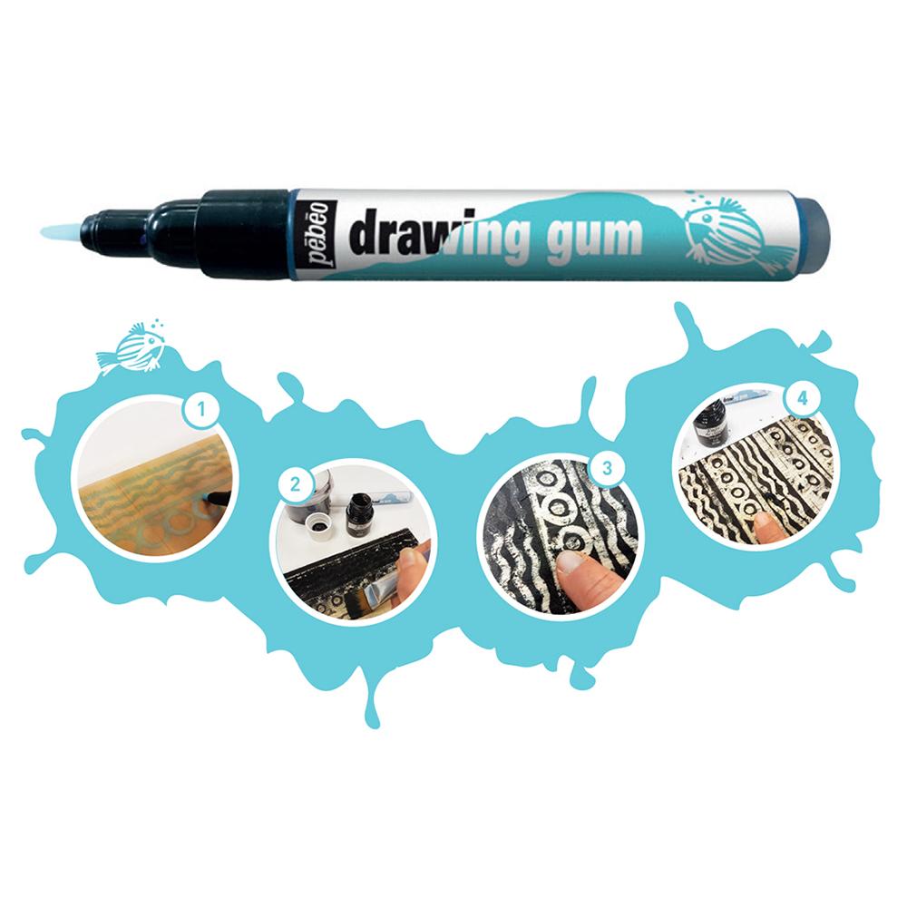 How To Use Pebeo Drawing Gum 