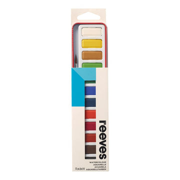 Reeves Watercolour 12 Colour Tin Set