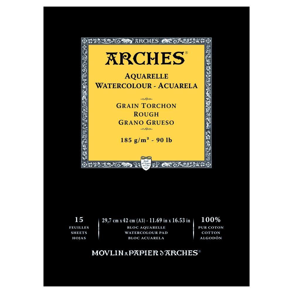 Arches Watercolour Pads - Rough - 185gsm - A3