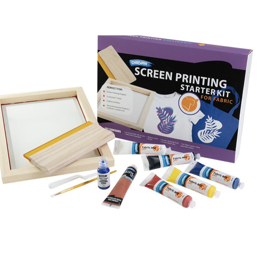 Derivan Screen Printing Starter Kit for Fabric
