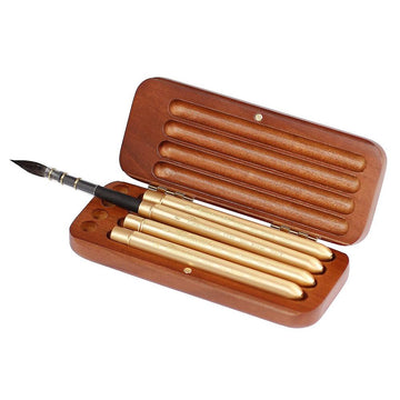 Tintoretto Wooden Pocket Case - 4 Pocket Brushes - Series 1330
