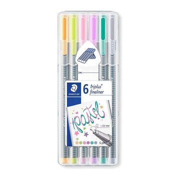 Staedtler Triplus Fineliner Pastel 0.3mm - 6 set