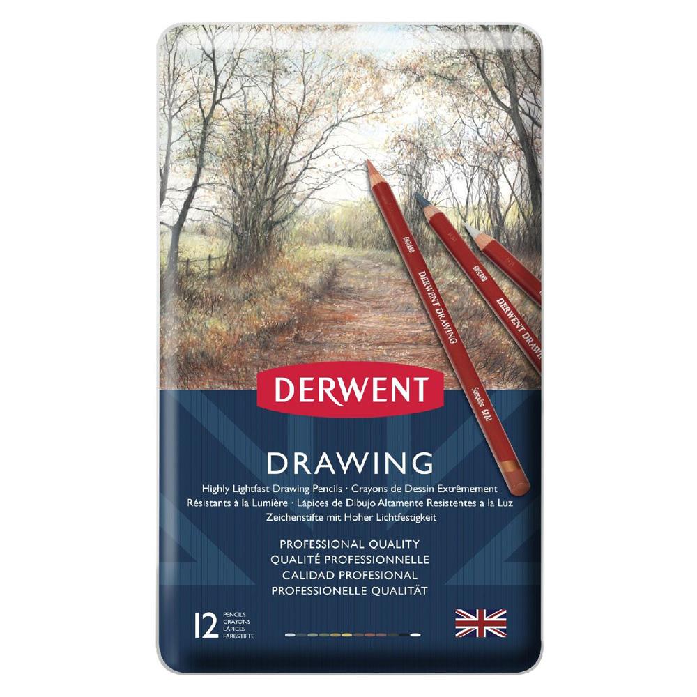 Derwent Drawing Pencils - 12 Set