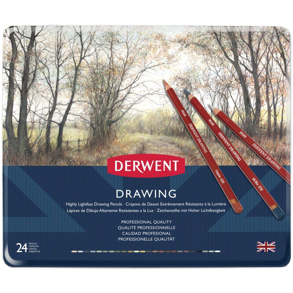 Derwent Drawing Pencils - 24 Set
