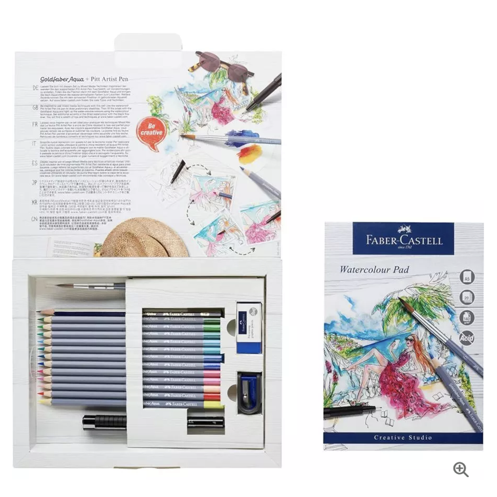 Faber castell goldfaber aqua watercolour pencils gift set Clearance