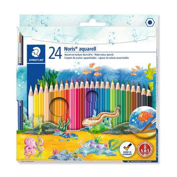 Staedtler Noris Aquarell Watercolour Pencils - 24 Set