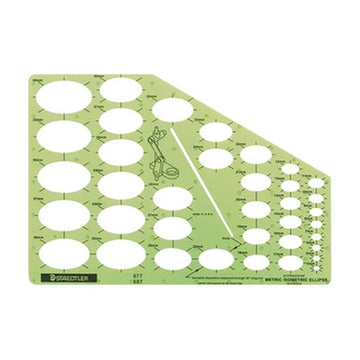 Staedtler Mars Professional Template - Metric Isometric Ellipses 507
