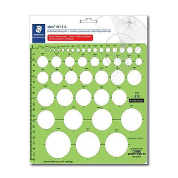 Staedtler Mars Professional Template - Metric Circles 510